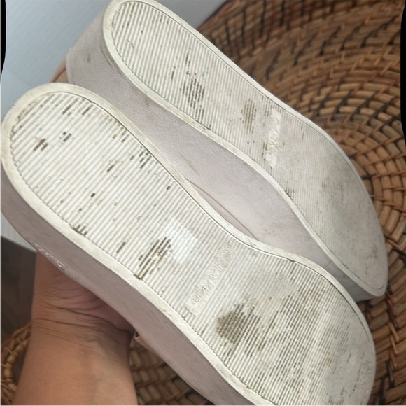 Calvin Klein Slip On Tan Color Platform Shoes Sz 7 - Picture 4 of 4